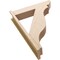 Ekena Millwork 7 1/2-in W x 32-in D x 44-in H Funston Slat Rough Cedar Woodgrain TimberThane Outlooker, Primed Tan OUTUR075X32X44FST24RCPR - alternate 2
